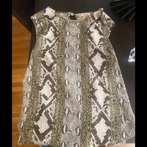Michael Kors, Size Large, snake print blouse